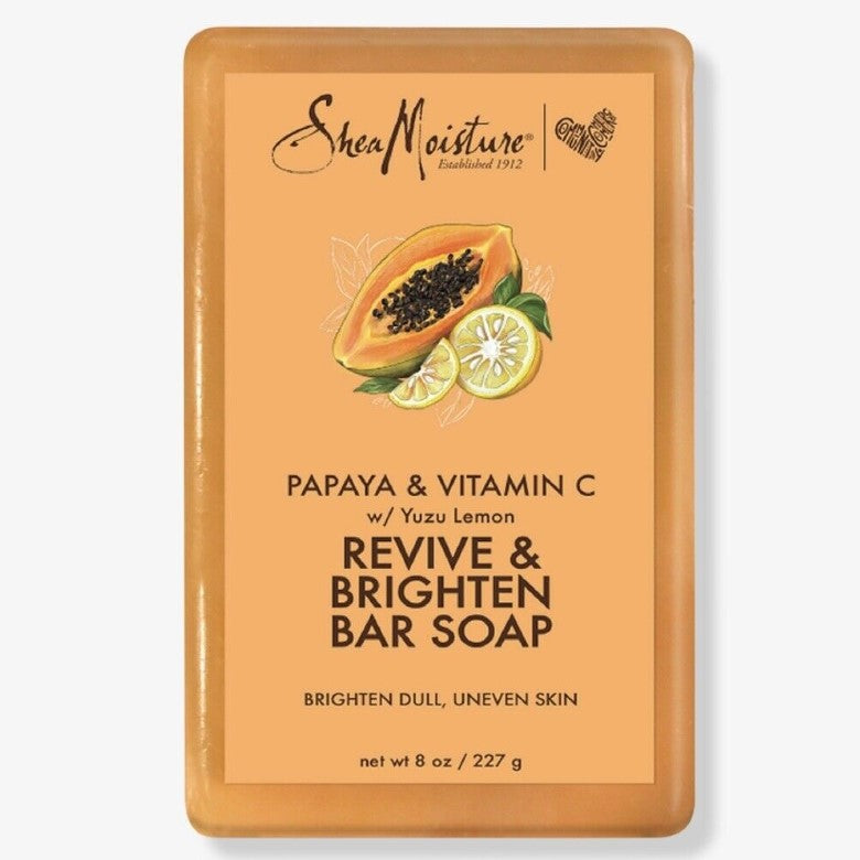 Shea Moisture Papaya & Vitamin C Bar Soap Revive + Brighten 8oz