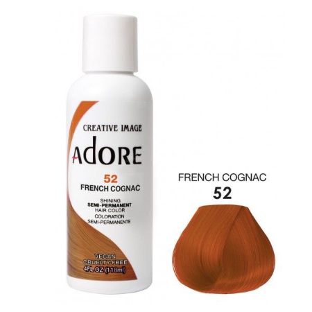 Adore Semi Permanent Hair Color 52 French Cognac 118ml