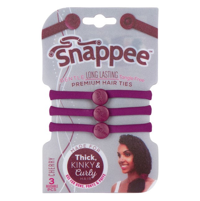 Snappee Cherry Gentle Long Lasting Tangle Free Premium Hair Ties