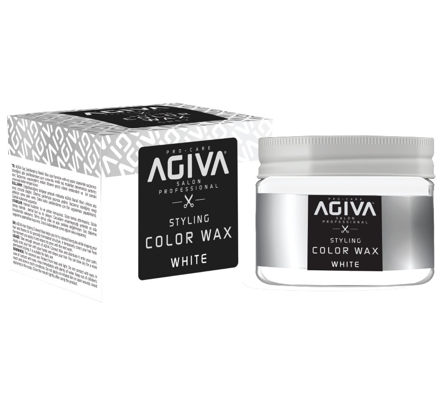 Agiva Hair Styling Color Wax White 120ml