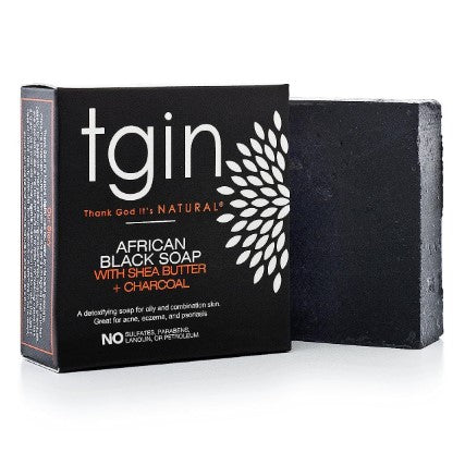 TGIN African Black with Shea Butter + Charcoal Soap 4oz