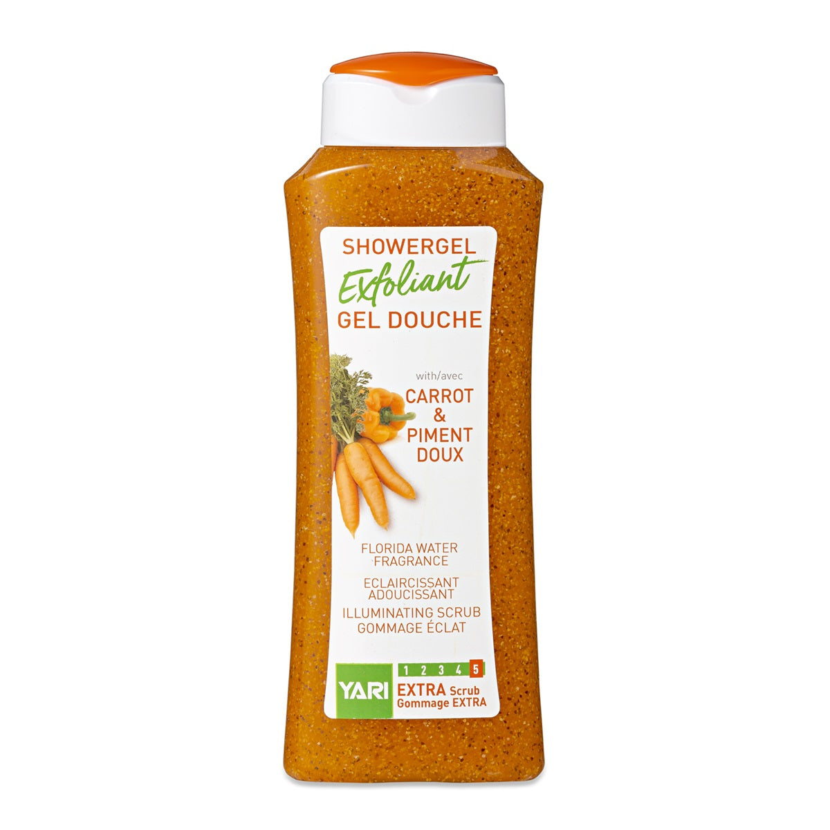 Yari Exfoliant Shower Gel Carrot Oil 5 Extra Scrub 500ml