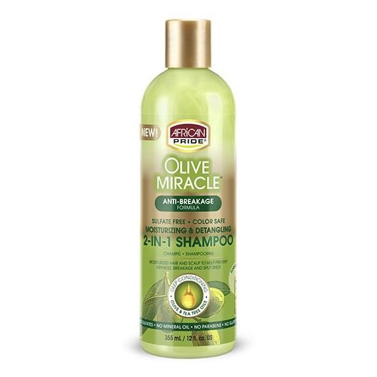 African Pride Olive Miracle 2 -IN-1 Shampoo 355 ml