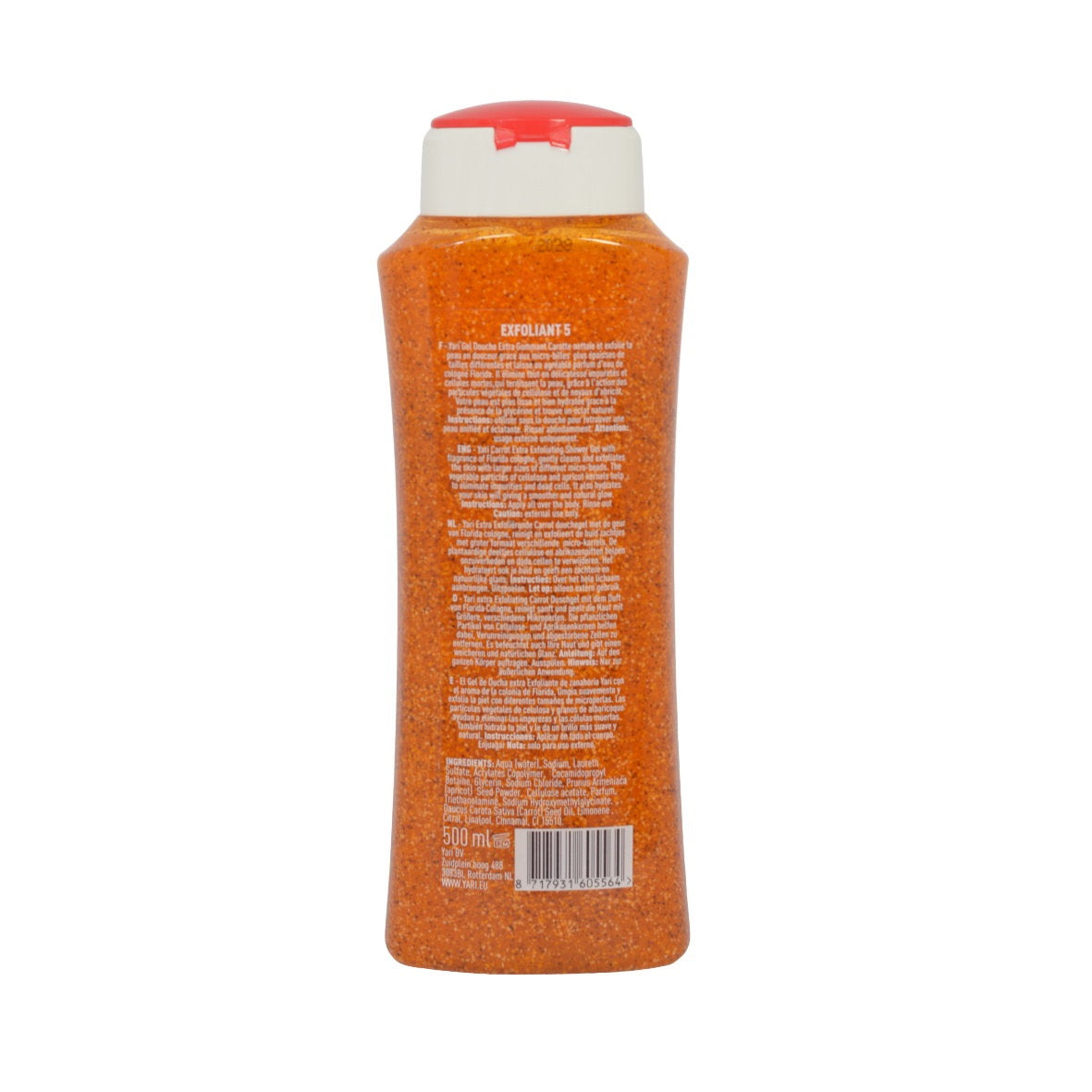 Yari Exfoliant Shower Gel Carrot Oil 5 Extra Scrub 500ml