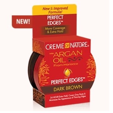 Creme of Nature Argan Oil Perfect Edges Dark Brown 2.25oz