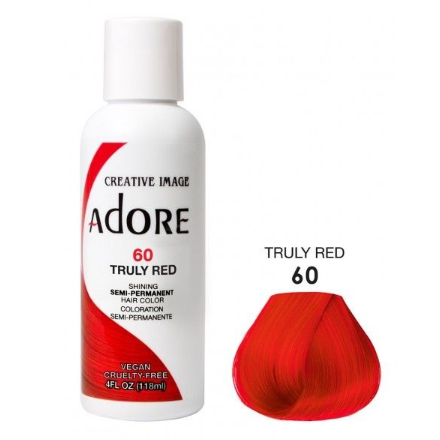 Adore Semi Permanent Hair Color 60 Truly Red 118ml