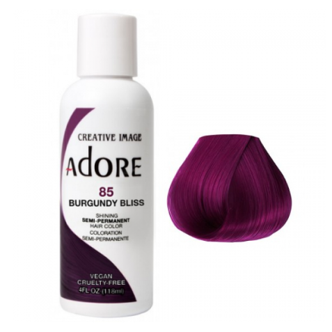 Adore Semi Permanent Hair Color 85 Burgundy Bliss 118ml