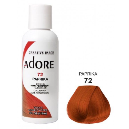 Adore Semi Permanent Hair Color 72 Paprika 118ml