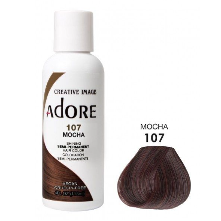 Adore Semi Permanent Hair Color 107 Mocha 118ml