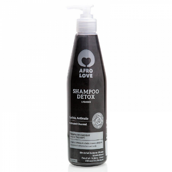 Afro Love Detox Shampoo Activated Charcoal 10oz