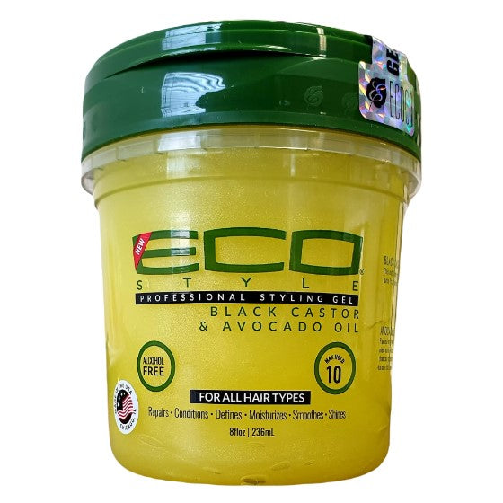 Eco Styler Styling Gel Black Castor & Avocado Oil 8 oz