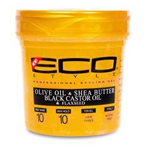 Eco Styler Styling Gel Gold Olive Oil & Shea Butter & Black Castor Oil & Flaxseed 8 oz