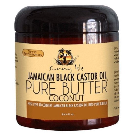 Sunny Isle Jamaican Black Castor Oil Pure Butter with Coconut 4 oz