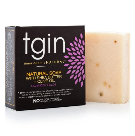 TGIN Natural Lavender Fields Soap with Shea Butter + Olive Oil 4oz