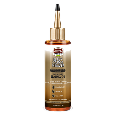 African Pride Black Castor Miracle Hair & Scalp Sealing Oil 118ml