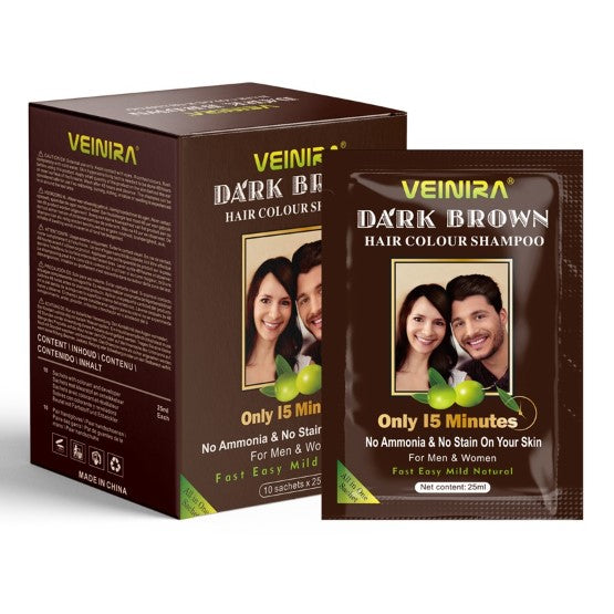 Veinira Dark Brown Hair Shampoo 10X25ml