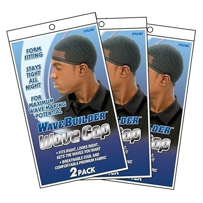 WaveBuilde Wave Cap Black Style #653