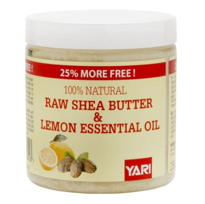 Yari 100% Raw Shea Butter & Lemon Oil 250ml