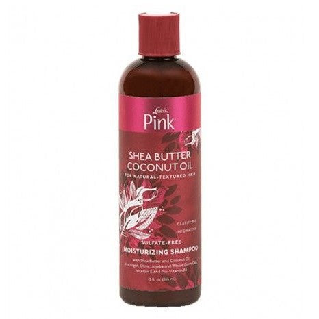 Pink Shea Butter Coconut Oil Sulfate-Free Moisturizing Shampoo 12 oz