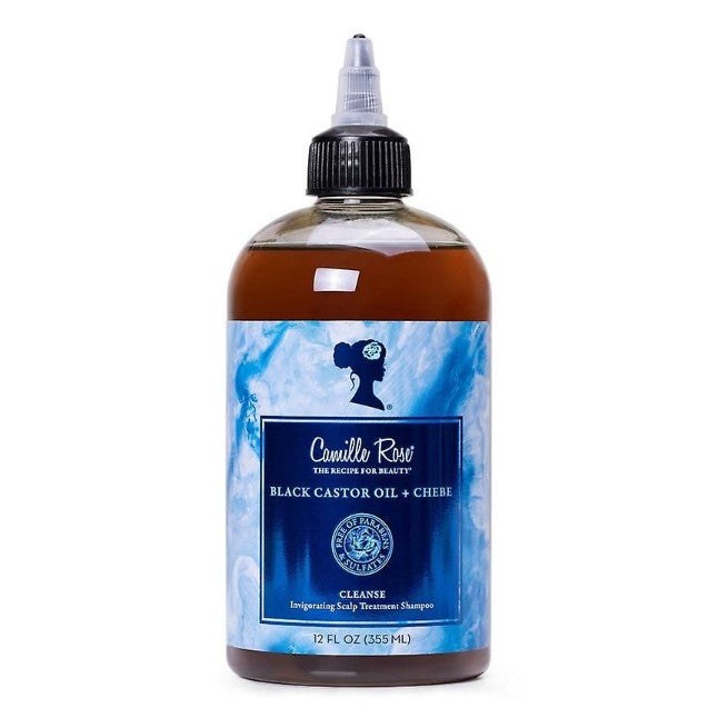 Camille rose black castor oil + chebe scalp treatment shampoo 12 oz