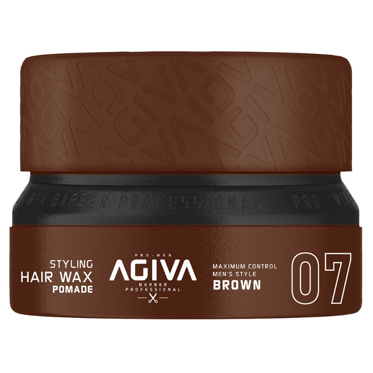 Agiva Styling Hair Wax Pomade 155ml - Brown #7