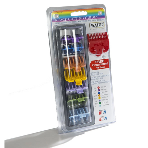 Wahl Colour Cutting Guides 8Pcs Pack (3-25mm) 03170-400