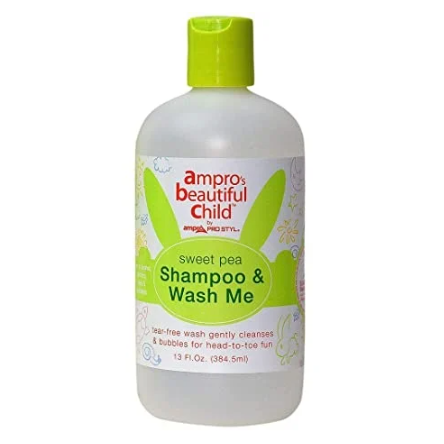 Ampro Beautiful Child Sweet Pea Shampoo & Wash Me 13 oz