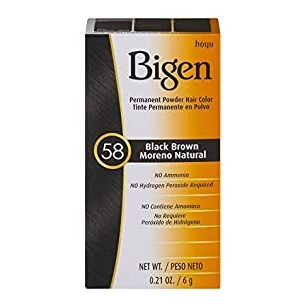 Bigen Powder Hair Color (Large Packing) #58 Black Brown