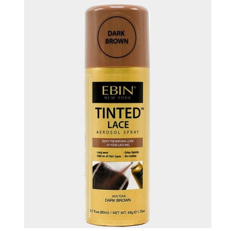 Ebin Tinted Lace Spray Dark Brown 80ml