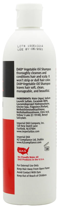 Dax Vegetable Oil Shampoo 414 ml - Oplev Naturlig Pleje - Forkæl Dit Hår!