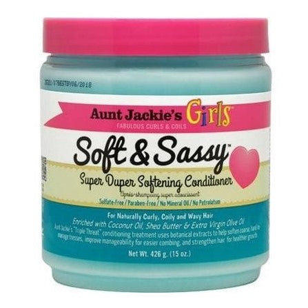 Aunt Jackie's Curls & Coils Girls Soft & Sassy Super Duper Softening Conditioner 426gr