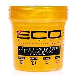 Eco Styler Styling Gel Gold Olive Oil & Shea Butter & Black Castor Oil & Flaxseed 16 oz