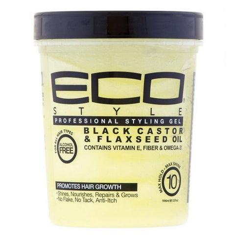 Eco Styler Styling Gel Black Castor & Flaxeed Oil 32 oz