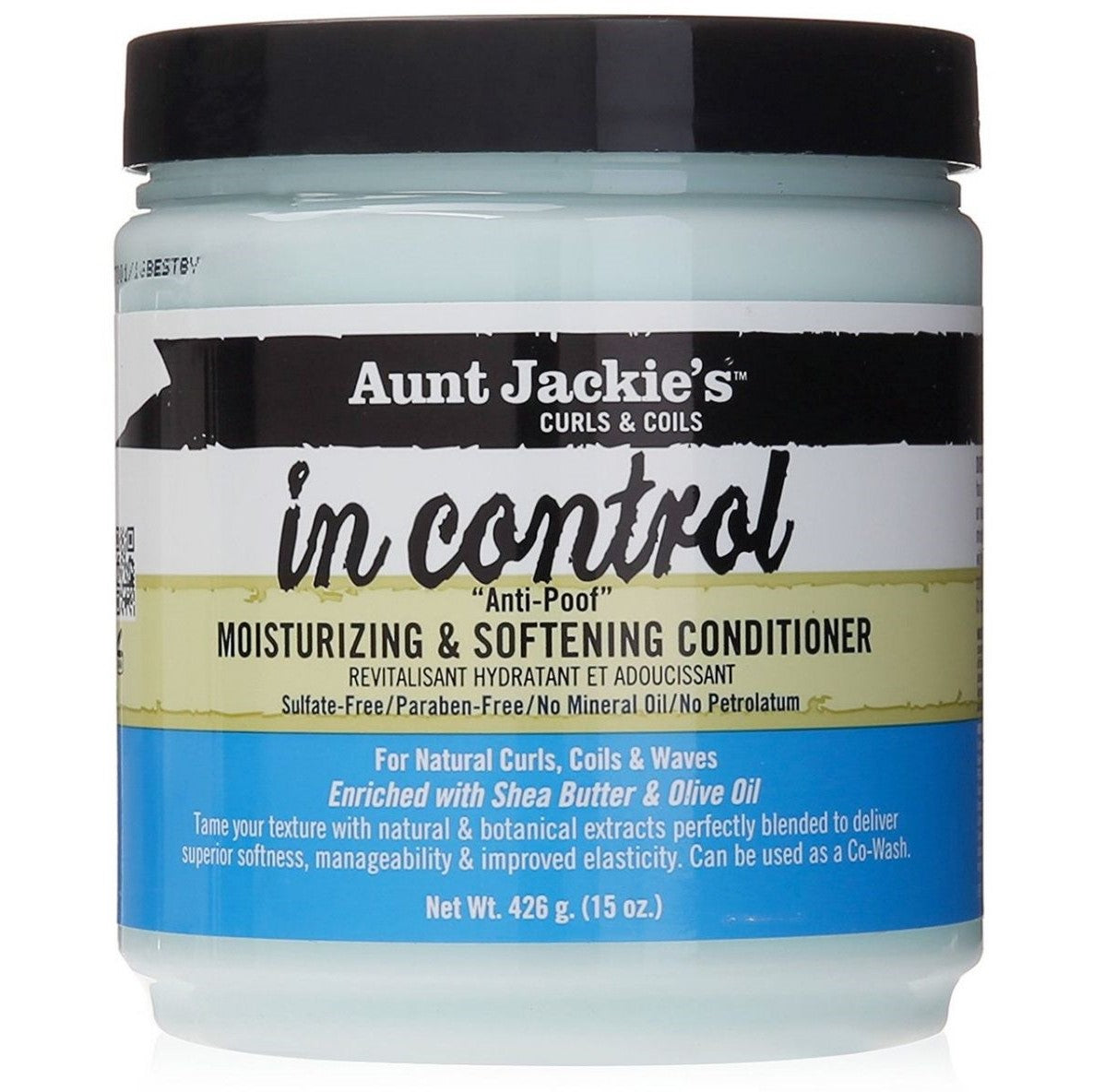 Aunt Jackie's Curls & Coils In Control Anti-Poof Moisturizing & Softening Conditioner 426gr