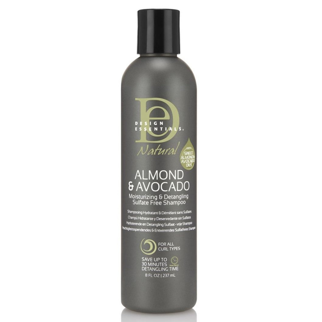 Design Essentials Almond & Avocado Moisturizing & Detangling Sulfate Free Shampoo 237 ml