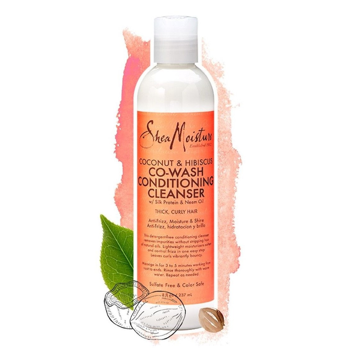 Shea Moisture Coconut & Hibiscus Co-Wash Conditioning Cleanser 12 oz