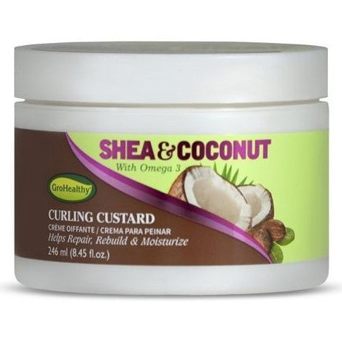 Gro Healthy Shea & Coconut Curling Custard 246ML