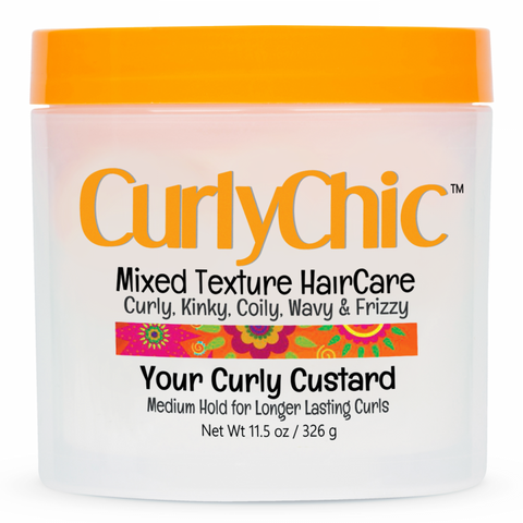 Curly Chic Your Curly Custard Medium Hold For Longer Lasting Curls 326gr