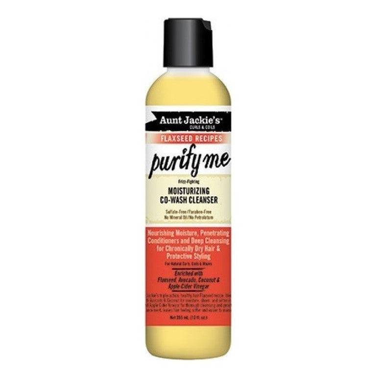 Aunt Jackie's Curls & Coils Flaxseed Recipes Purify Me Moisturizing Co-Wash Cleanser 355 ml