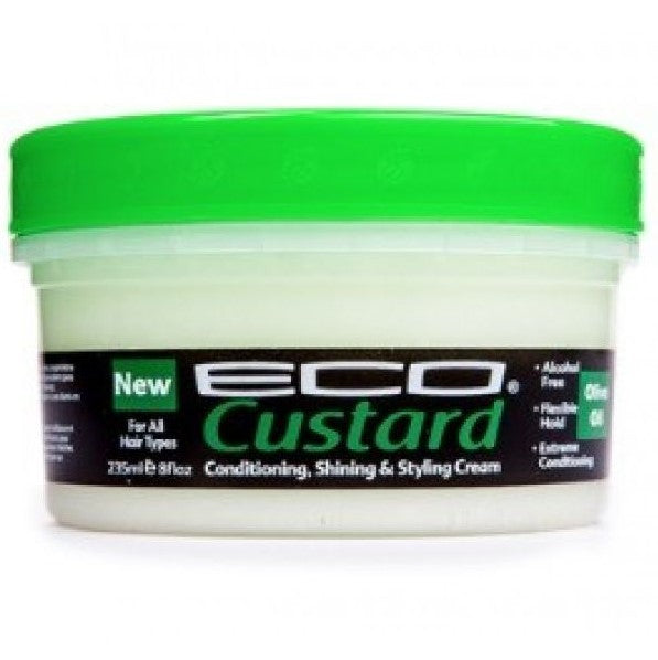 Eco Custard Conditioning Shining & Styling Cream Olive Oil 8 oz