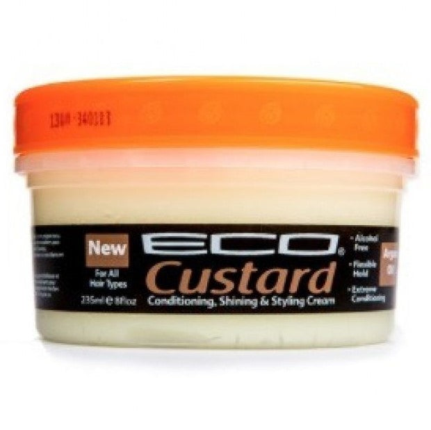 Eco Custard Conditioning Shining & Styling Cream Moroccan Argan Oil 8 oz