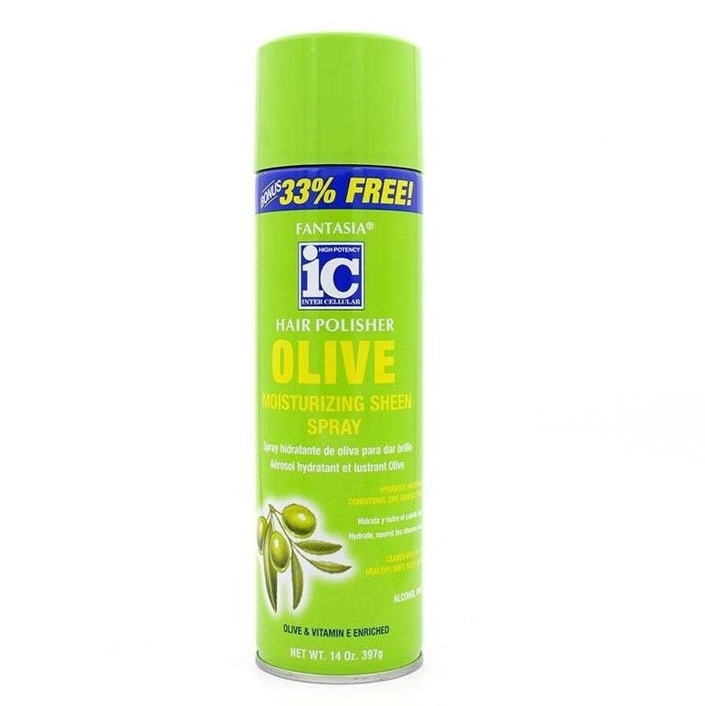 Fantasia IC Hair Polisher Olive Moisturizing Sheen Spray 400 ml