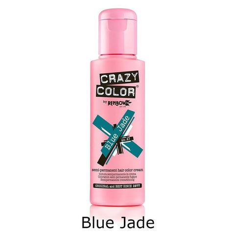 Crazy Color Blue Jade 67 Semi Permanent Hair Color Cream
