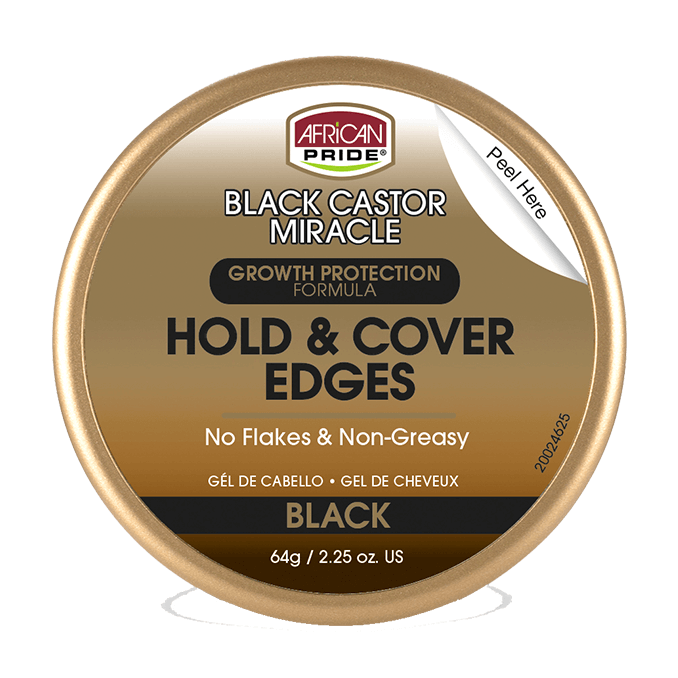 African Pride Black Castor Miracle Hold & Cover Edges 64gr