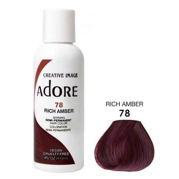 Adore Semi Permanent Hair Color 78 Rich Amber 118m