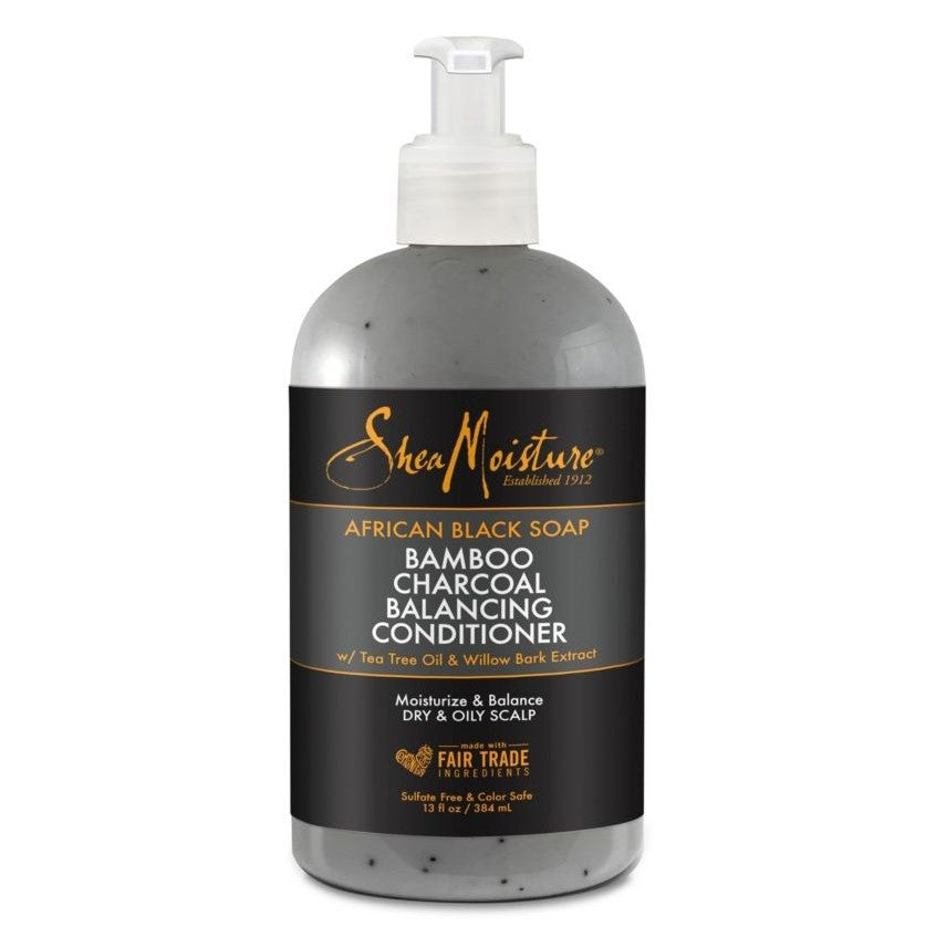 Shea moisture african black soap bamboo charcoal balancing conditioner 384ml