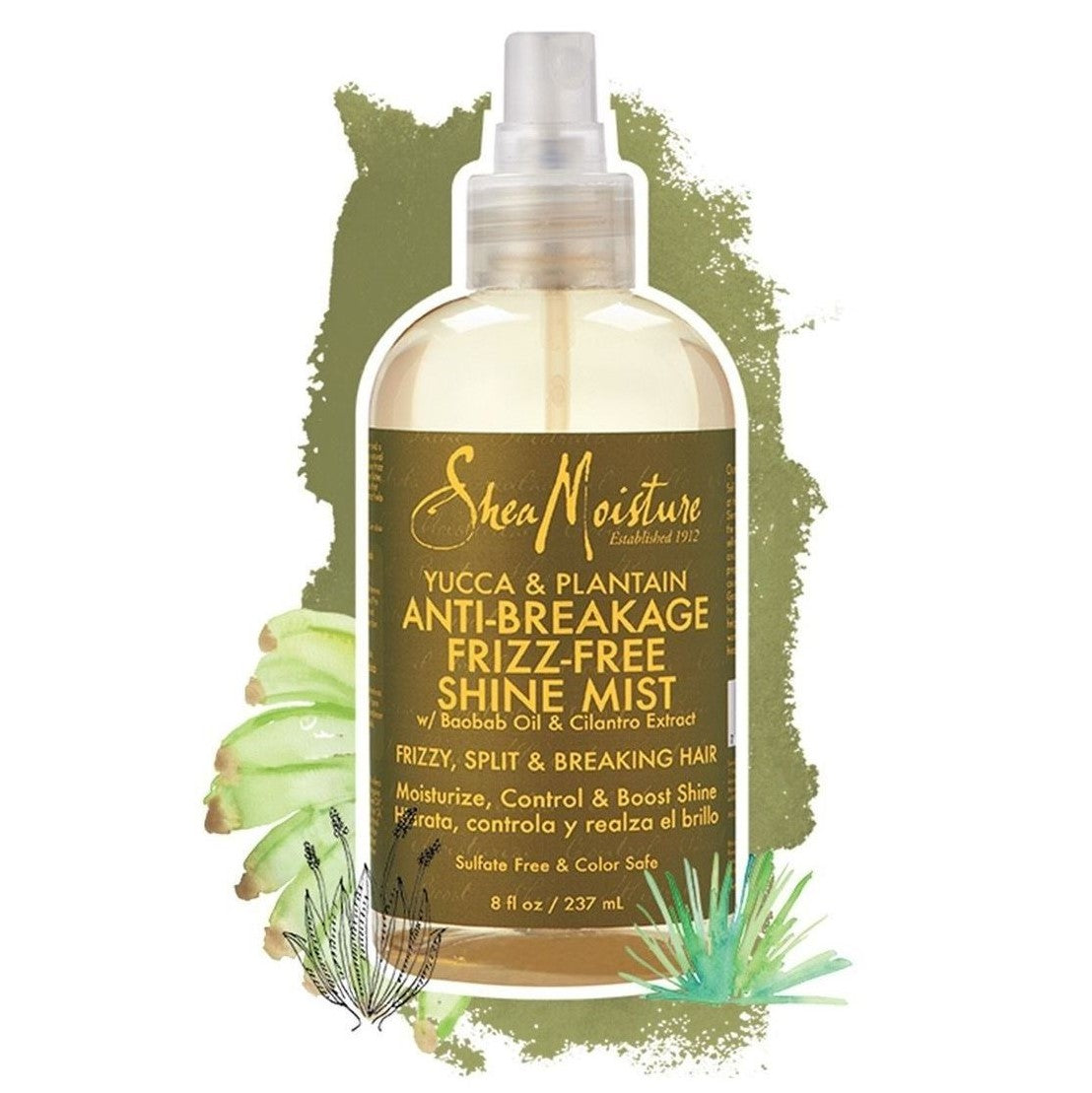 Shea Moisture Yucca & Plantain Anti Breakage Frizz Free Shine Mist 237 ml