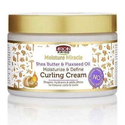 African Pride Moisture Miracle Shea Butter & Flaxseed Oil Curling Cream 340 g