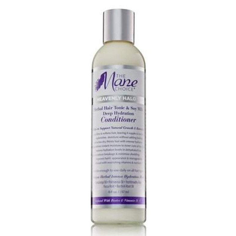 The Mane Choice Heavenly Halo Herbal Hair Tonic & Soy Milk Deep Hydration Conditioner 237ml