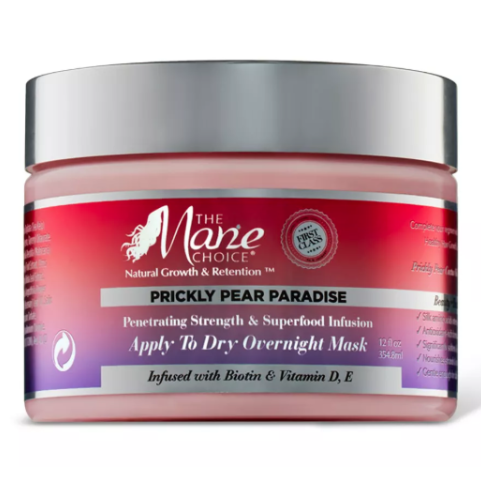 The Mane Choice Prickly Pear Paradise Apply To Dry Overnight Mask 12 oz